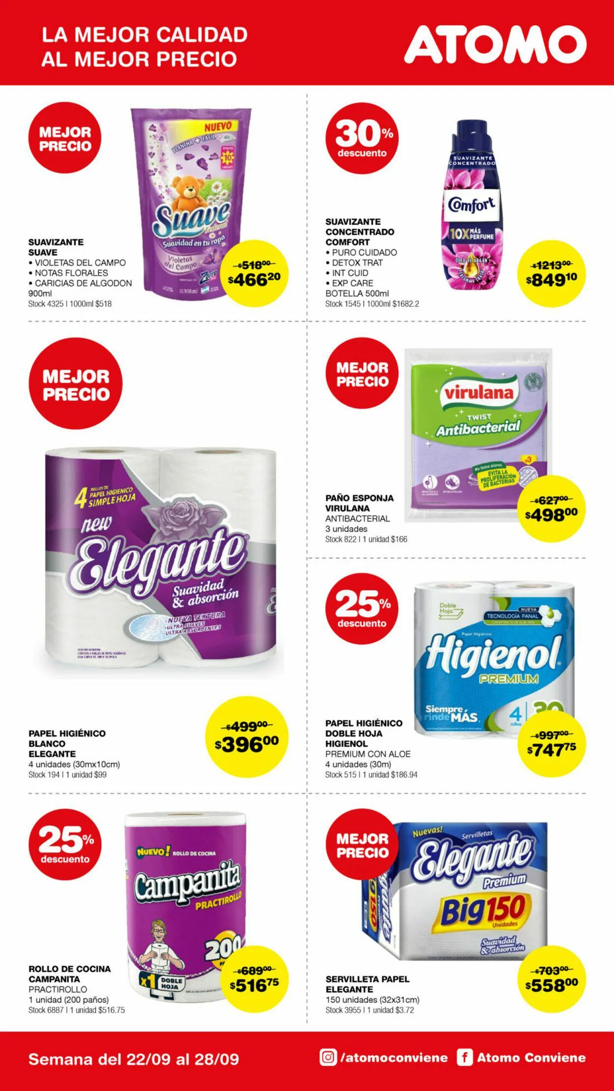 Ofertas de ATOMO Conviene 22 de septiembre al 28 de septiembre 2024 - Página 17 del catálogo