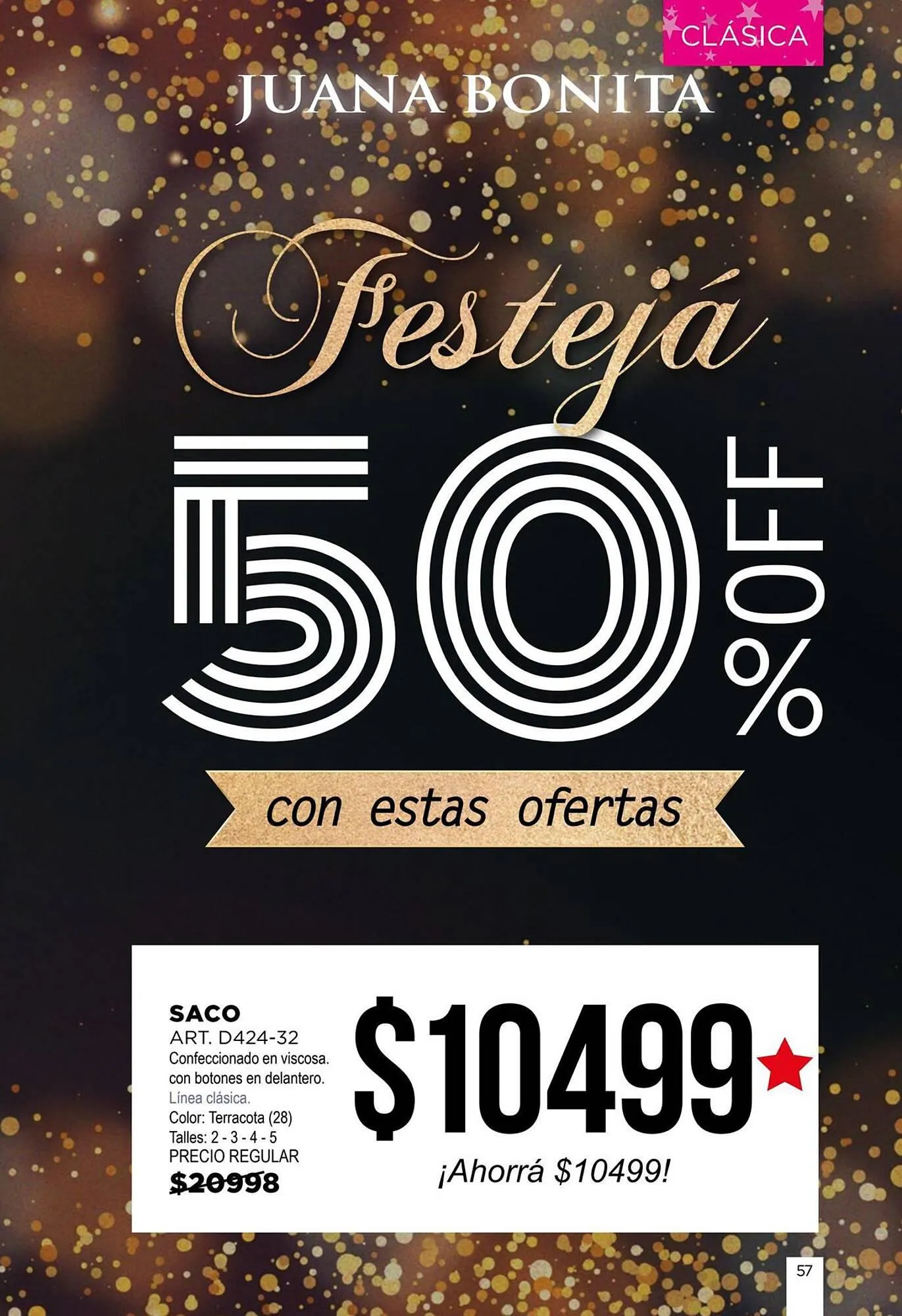 Ofertas de Catálogo Juana Bonita 27 de noviembre al 31 de diciembre 2023 - Página 136 del catálogo