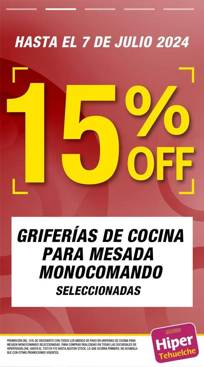 Griferías de Cocina 15% OFF - 1