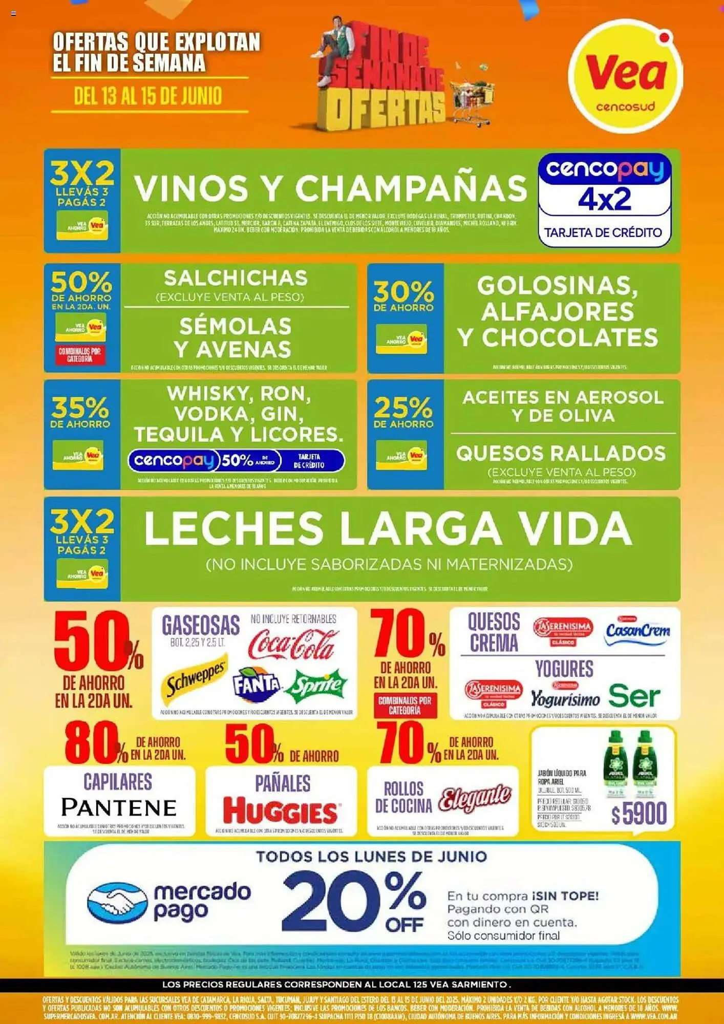 Ofertas de Catálogo Supermercados Vea 13 de junio al 15 de junio 2025 - Página 1 del catálogo