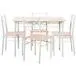 Juego de comedor mesa rectangular + 4 sillas