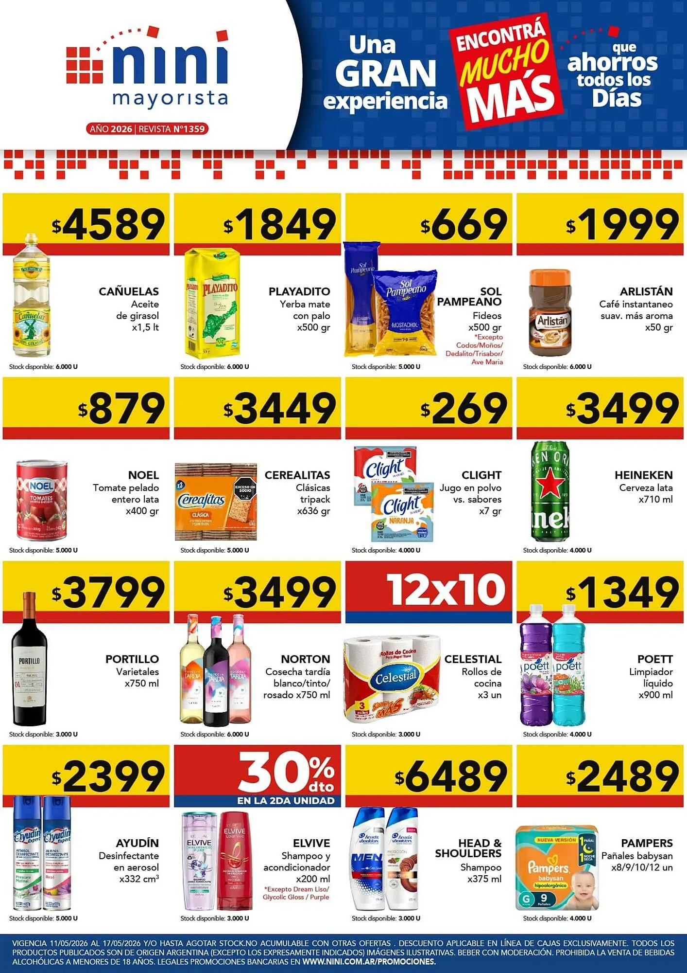 Ofertas de Catálogo Nini Mayorista 12 de mayo al 17 de mayo 2026 - Página 1 del catálogo
