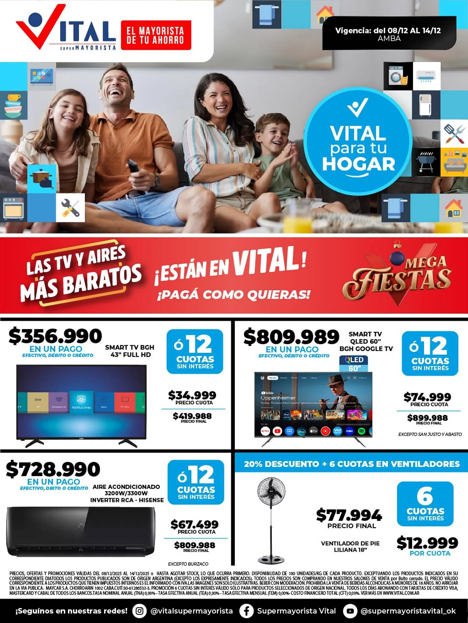 Ofertas de Catálogo Supermayorista Vital 9 de diciembre al 14 de diciembre 2025 - Página 1 del catálogo