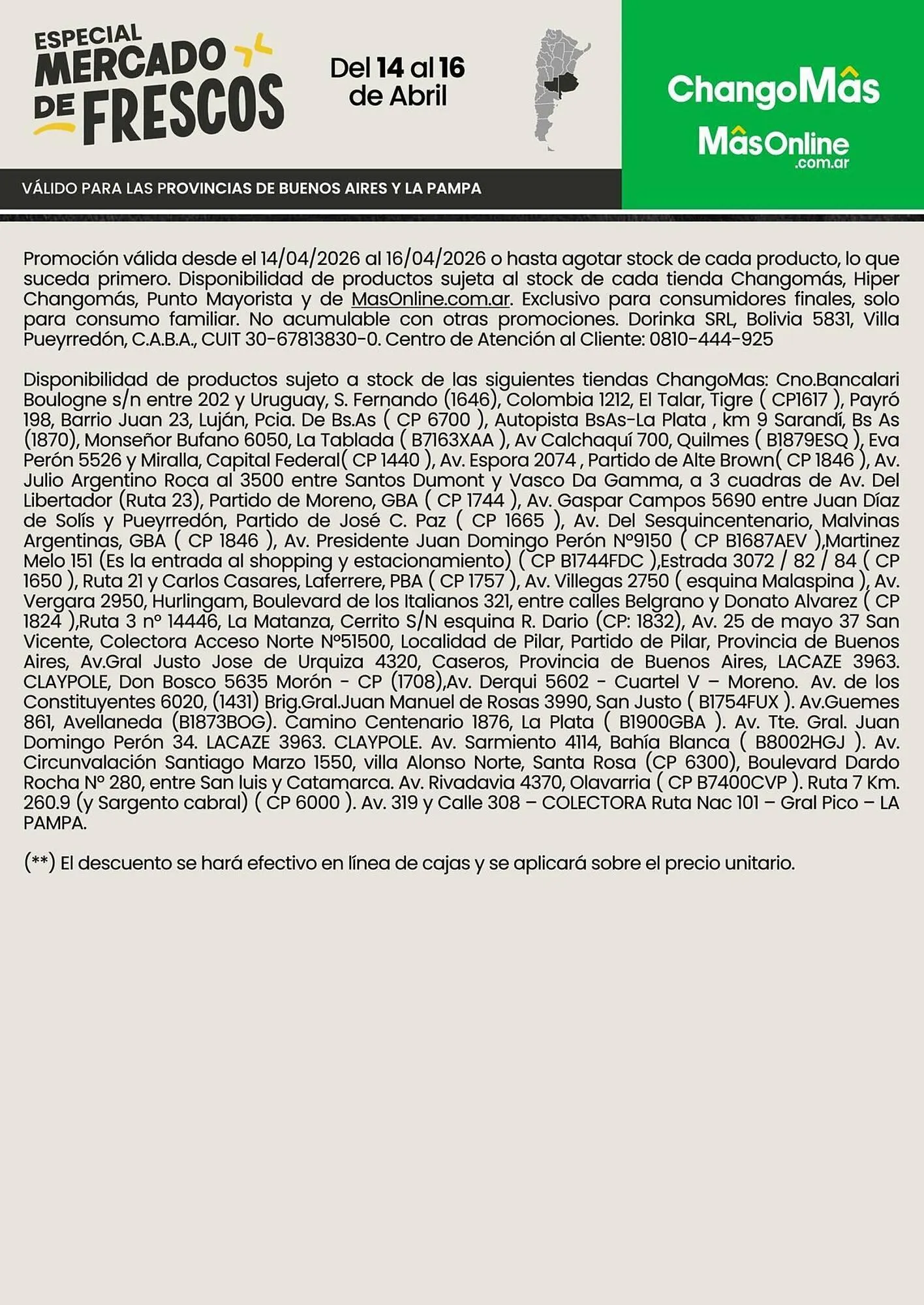 Ofertas de Catálogo Changomas 14 de abril al 16 de abril 2026 - Página 2 del catálogo