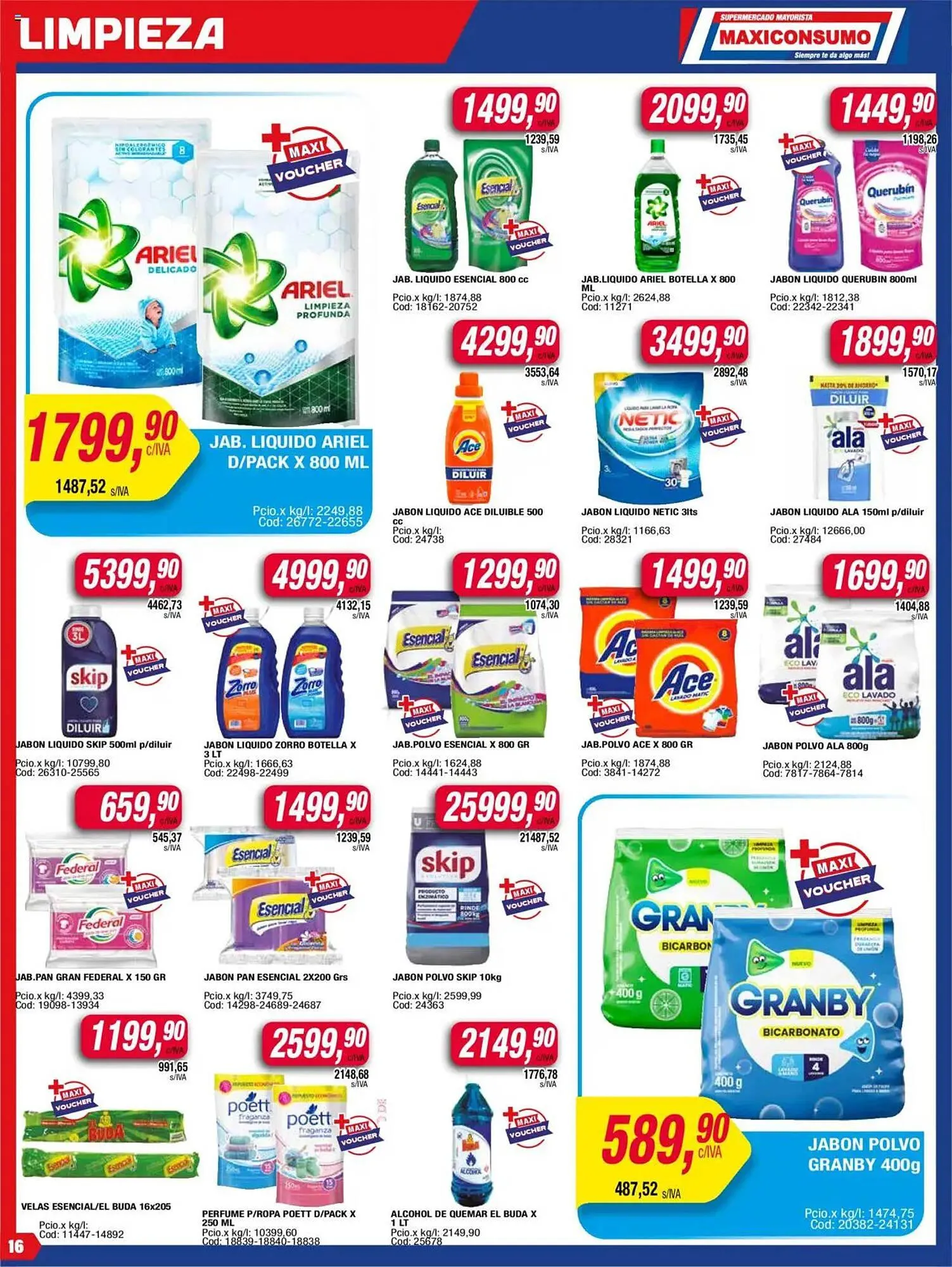 Ofertas de Catálogo Maxiconsumo 5 de mayo al 11 de mayo 2025 - Página 16 del catálogo