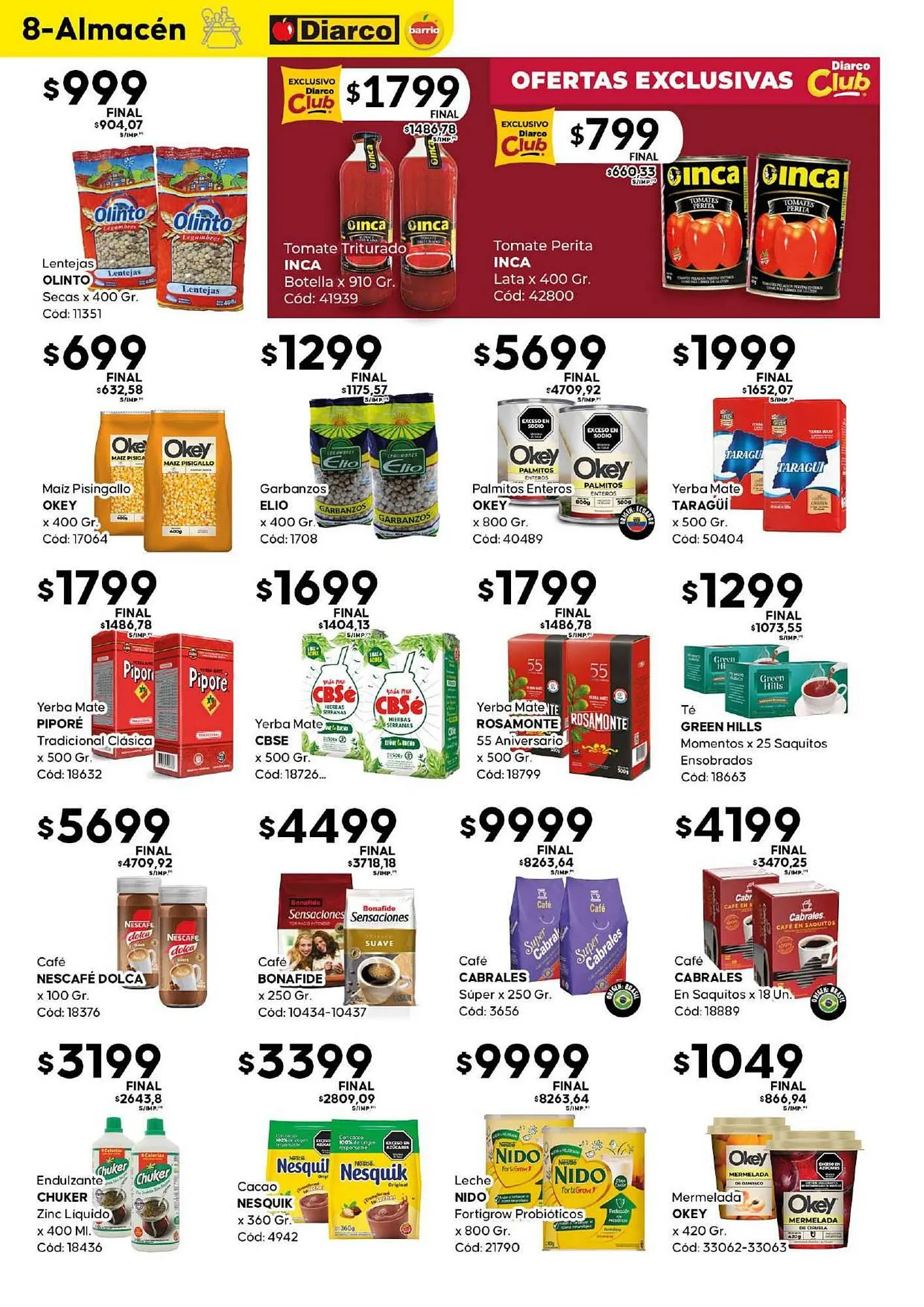 Ofertas de Catálogo Diarco 16 de junio al 22 de junio 2025 - Página 8 del catálogo