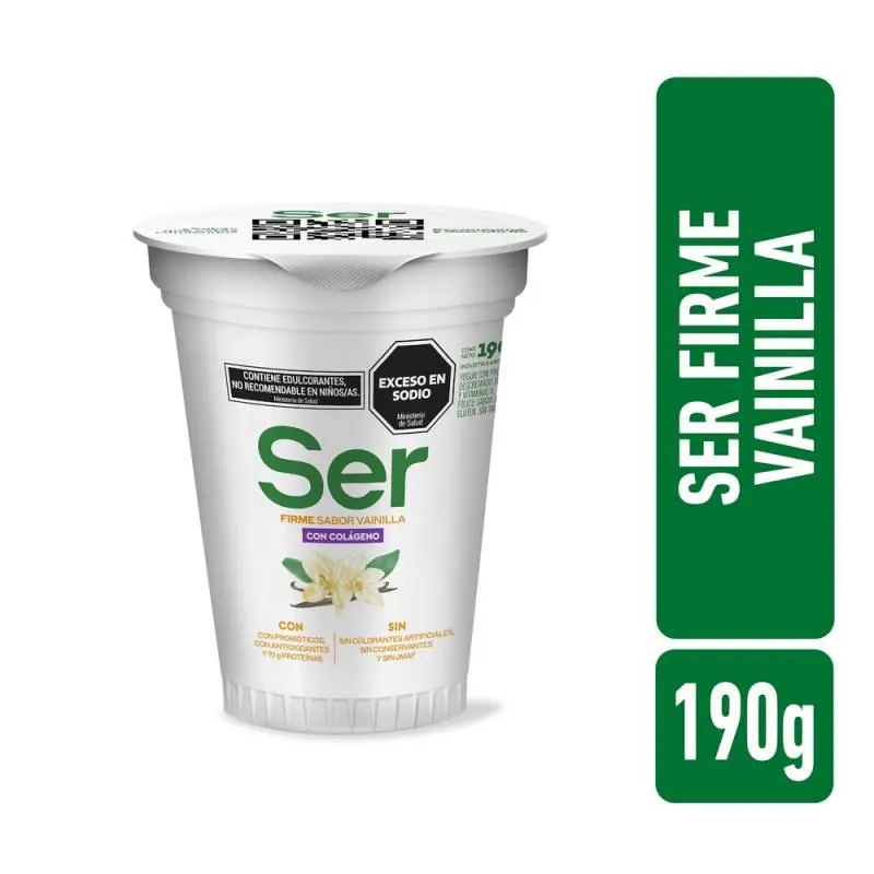 Yogur Colágeno Firme Vainilla Ser x 190gr