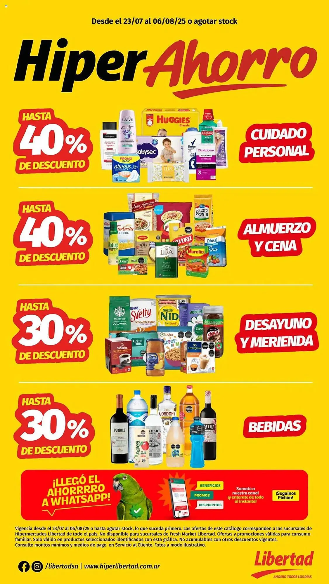 Ofertas de Catálogo Hipermercado Libertad 23 de julio al 7 de agosto 2025 - Página 1 del catálogo