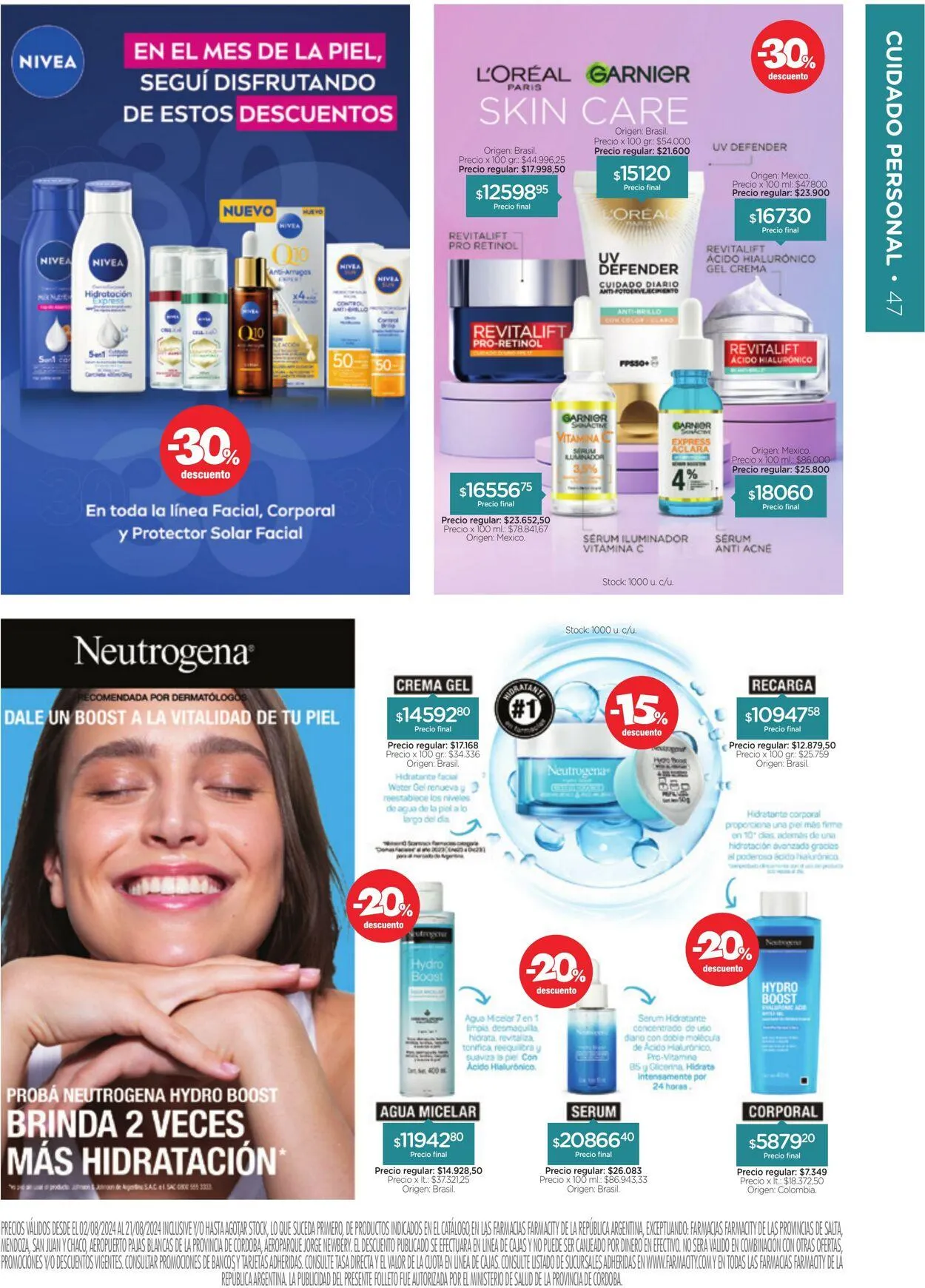 Ofertas de Farmacity 1 de agosto al 31 de agosto 2024 - Página 47 del catálogo