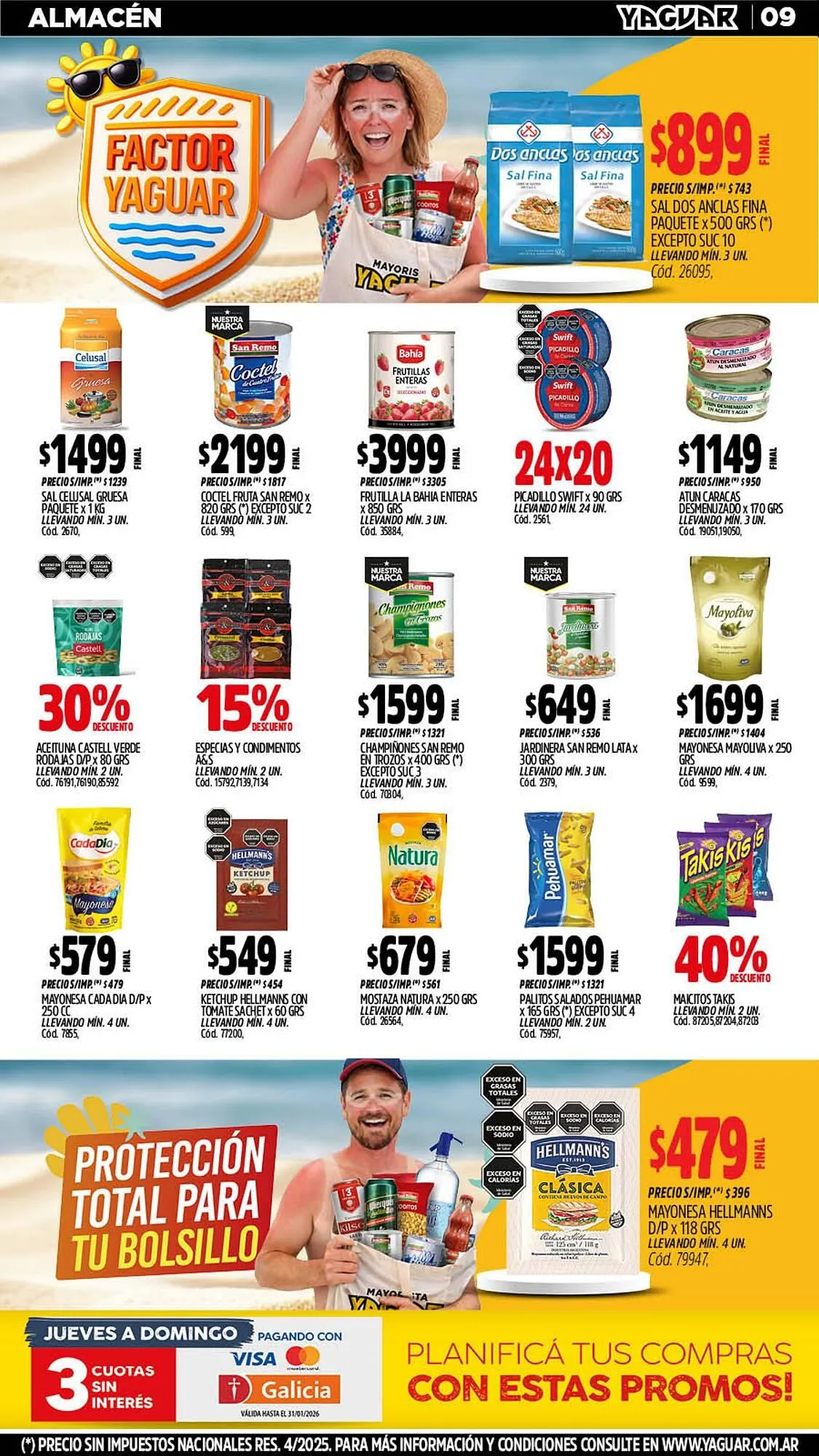 Ofertas de Catálogo Supermercados Yaguar 19 de enero al 25 de enero 2026 - Página 9 del catálogo
