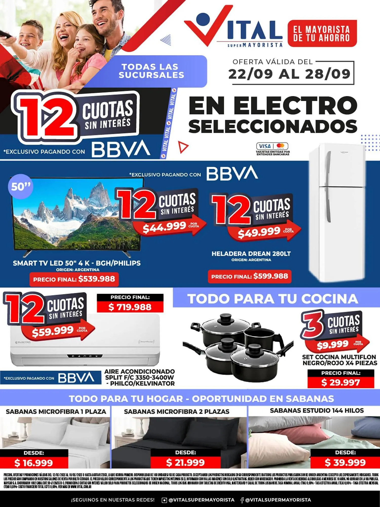 Ofertas de Catálogo Supermayorista Vital 22 de septiembre al 28 de septiembre 2025 - Página 1 del catálogo