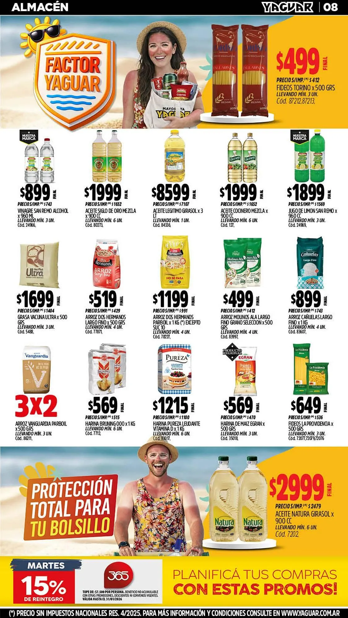 Ofertas de Catálogo Supermercados Yaguar 19 de enero al 25 de enero 2026 - Página 8 del catálogo