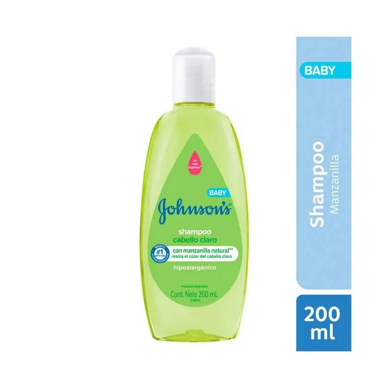 Shampoo Manzanilla Cabello Claro Johnsons Baby x 200 cc.