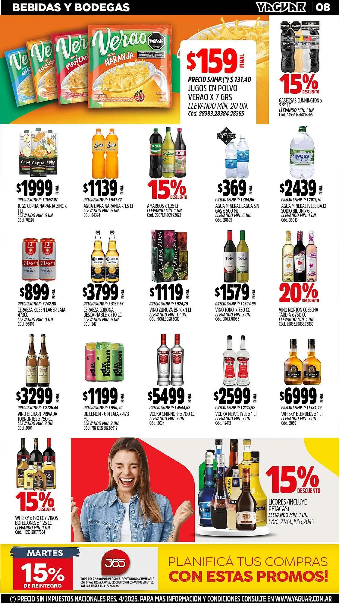 Ofertas de Catálogo Supermercados Yaguar 21 de julio al 28 de julio 2025 - Página 11 del catálogo