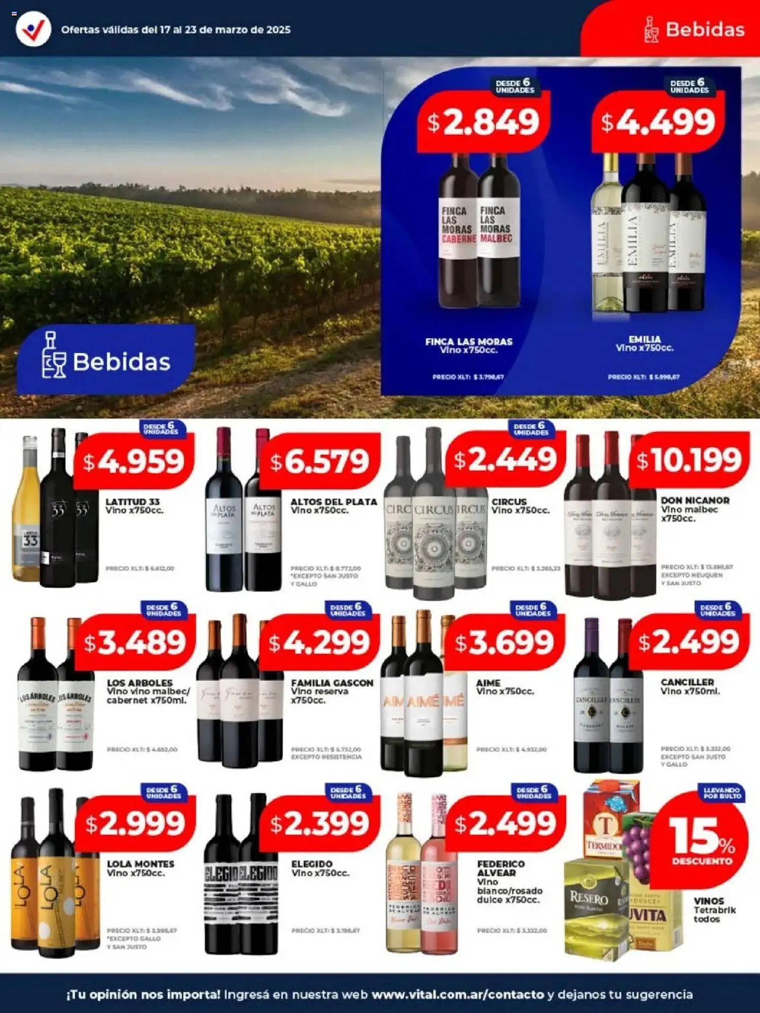 Ofertas de Catálogo Supermayorista Vital 17 de marzo al 23 de marzo 2025 - Página 11 del catálogo