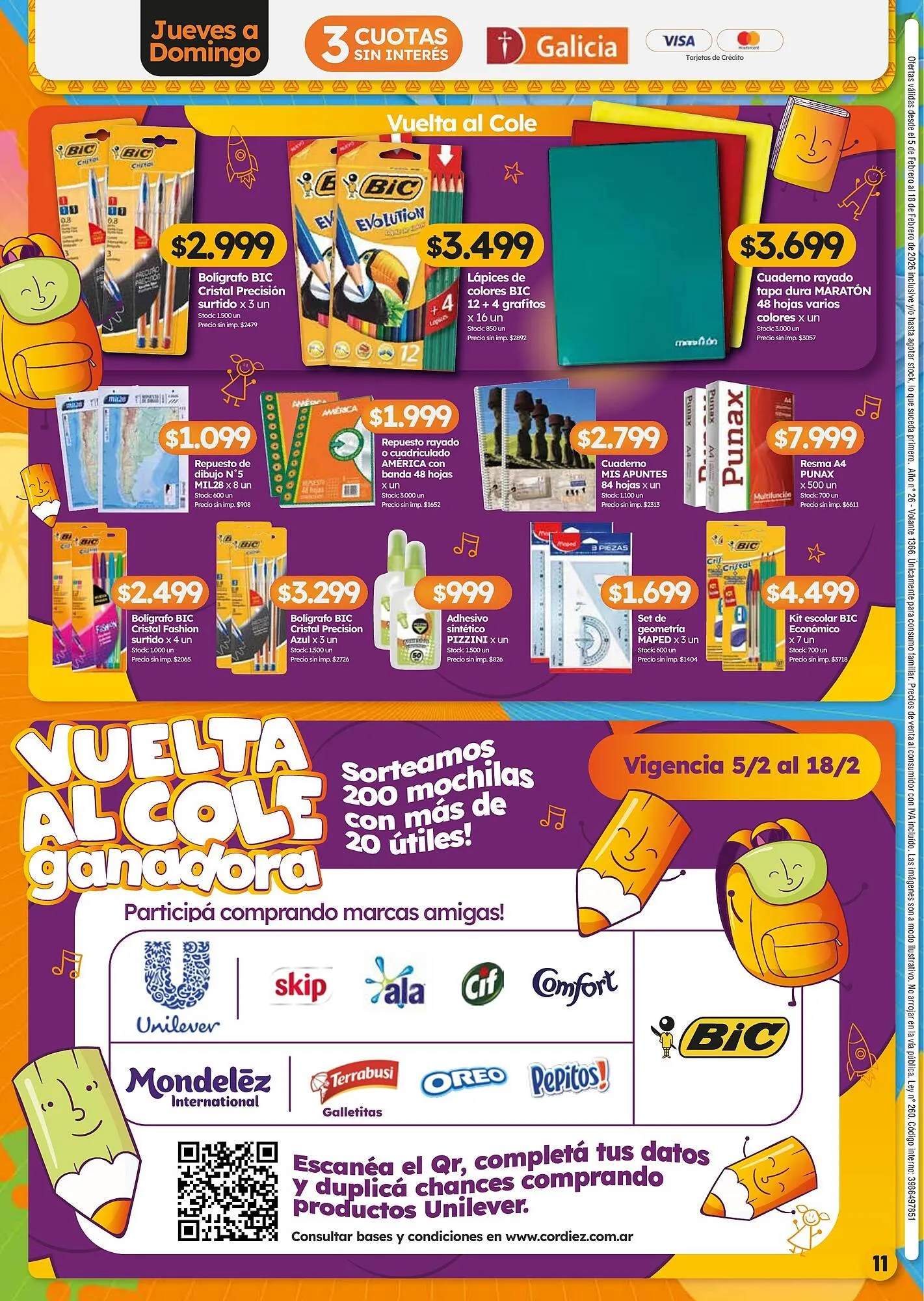 Ofertas de Folleto Cordiez 5 de febrero al 18 de febrero 2026 - Página 11 del catálogo