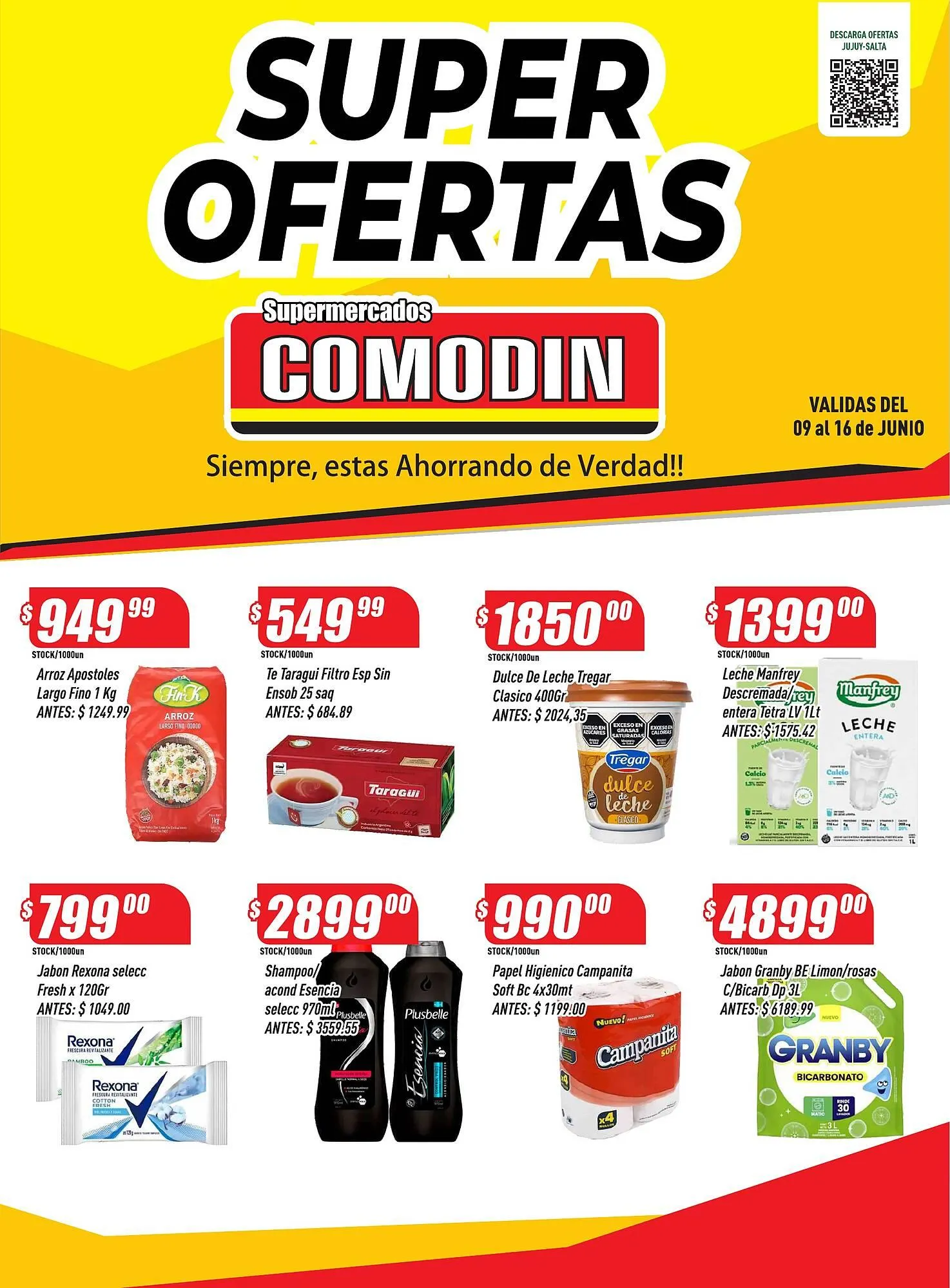 Ofertas de Catálogo Supermercados Comodin 9 de junio al 16 de junio 2025 - Página 1 del catálogo