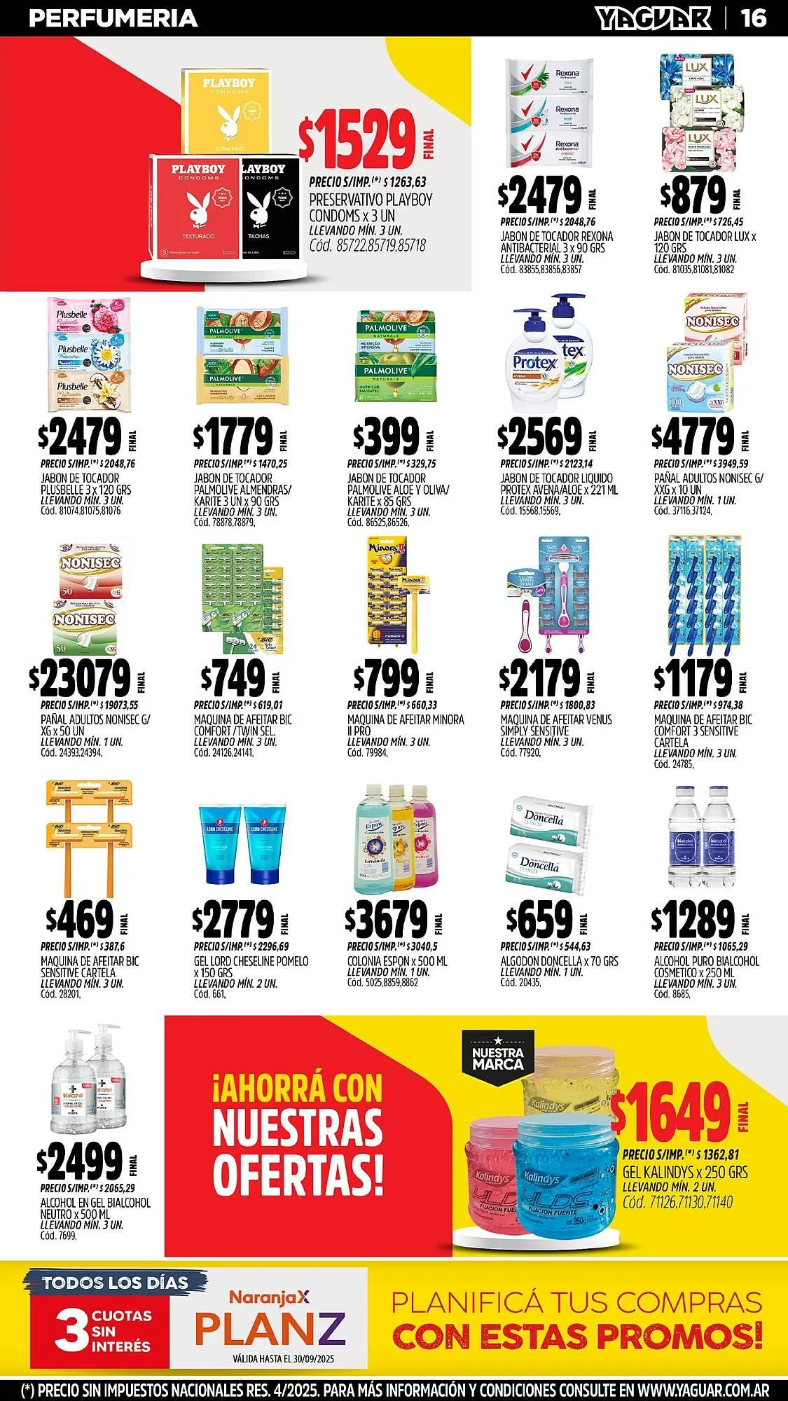 Ofertas de Catálogo Supermercados Yaguar 27 de octubre al 2 de noviembre 2025 - Página 16 del catálogo