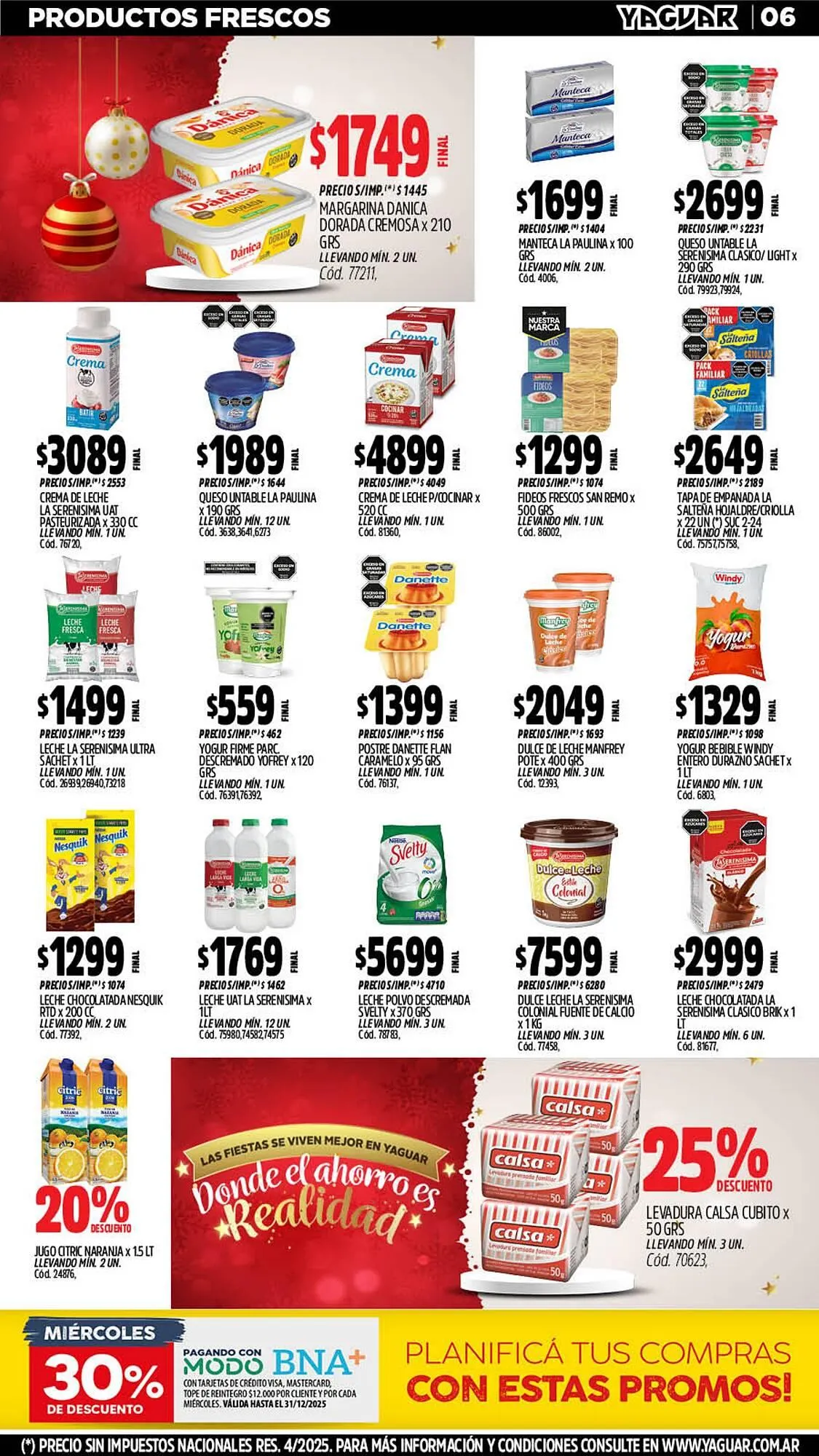 Ofertas de Catálogo Supermercados Yaguar 15 de diciembre al 21 de diciembre 2025 - Página 7 del catálogo