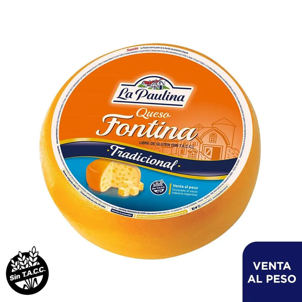 Queso Fontina La Paulina Kg