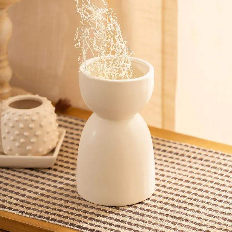 Florero Retro Alto Cerámica