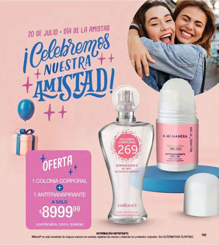 Ofertas de Catálogo Cosmeticos Millanel C8/24 5 de julio al 28 de julio 2024 - Página 193 del catálogo