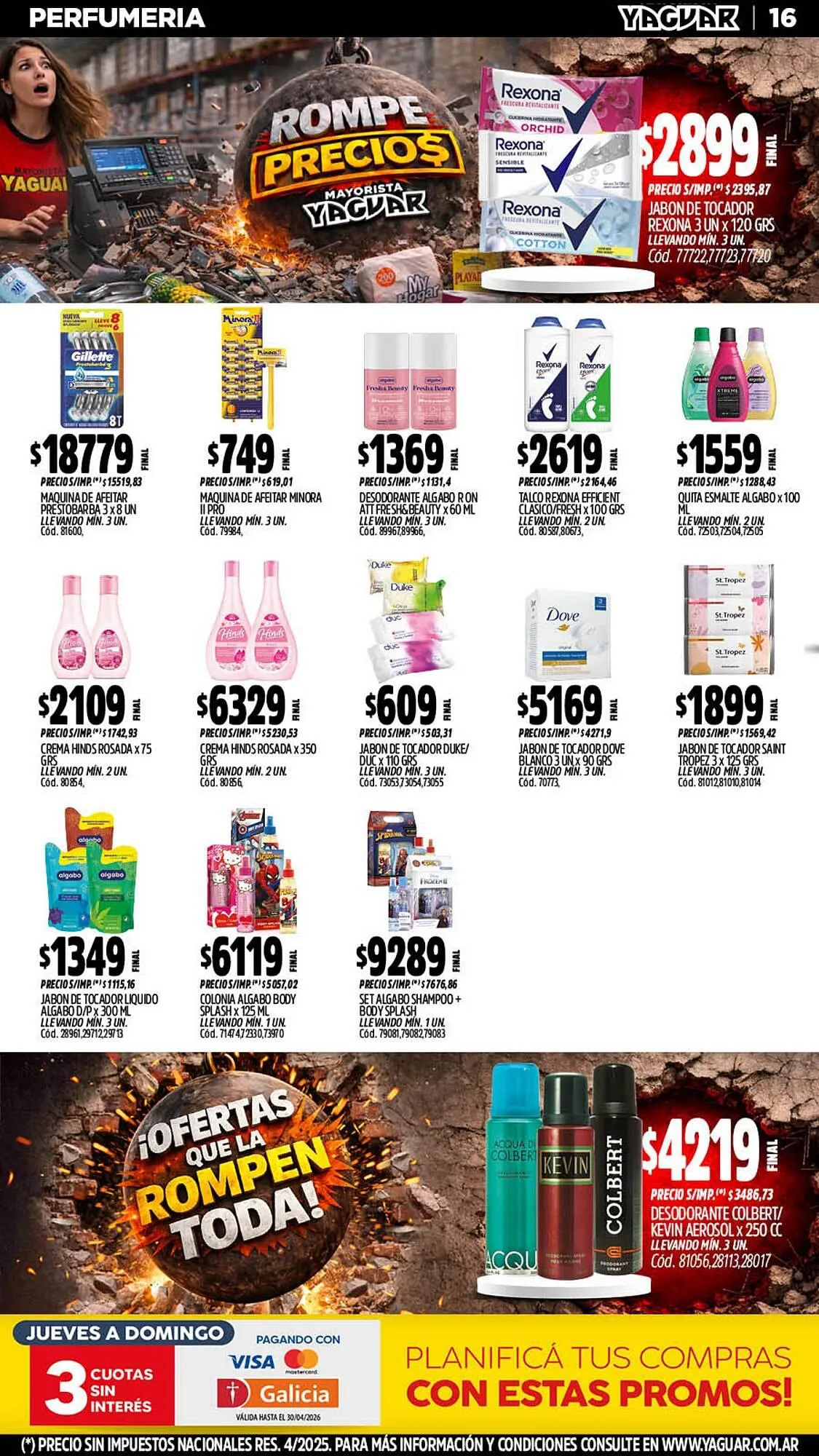 Ofertas de Catálogo Supermercados Yaguar 6 de abril al 12 de abril 2026 - Página 16 del catálogo