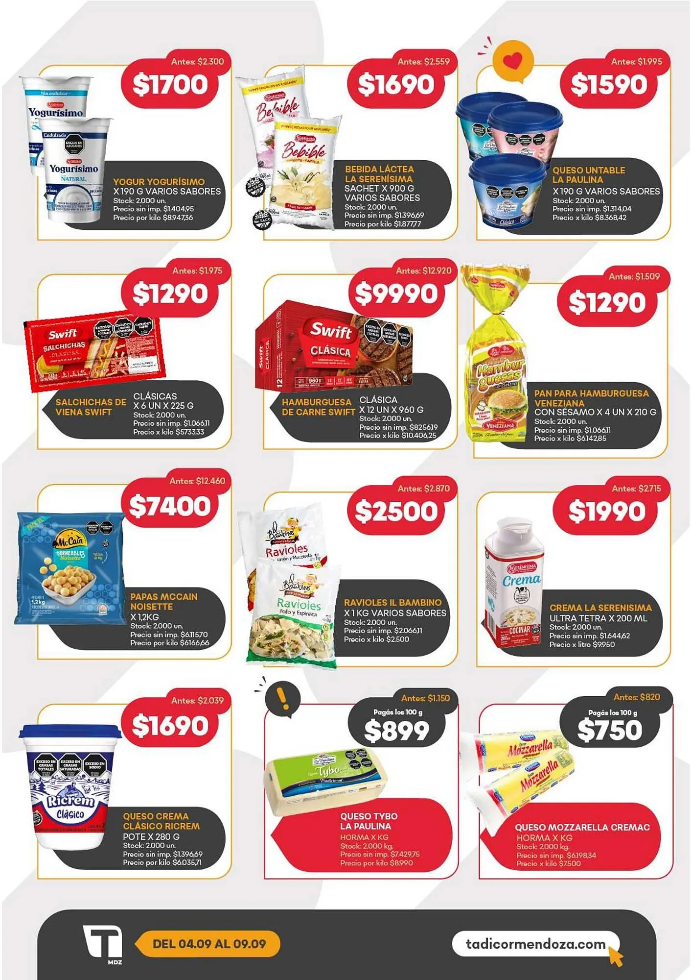 Ofertas de Catálogo Supermercados Tadicor 4 de septiembre al 9 de septiembre 2025 - Página 9 del catálogo