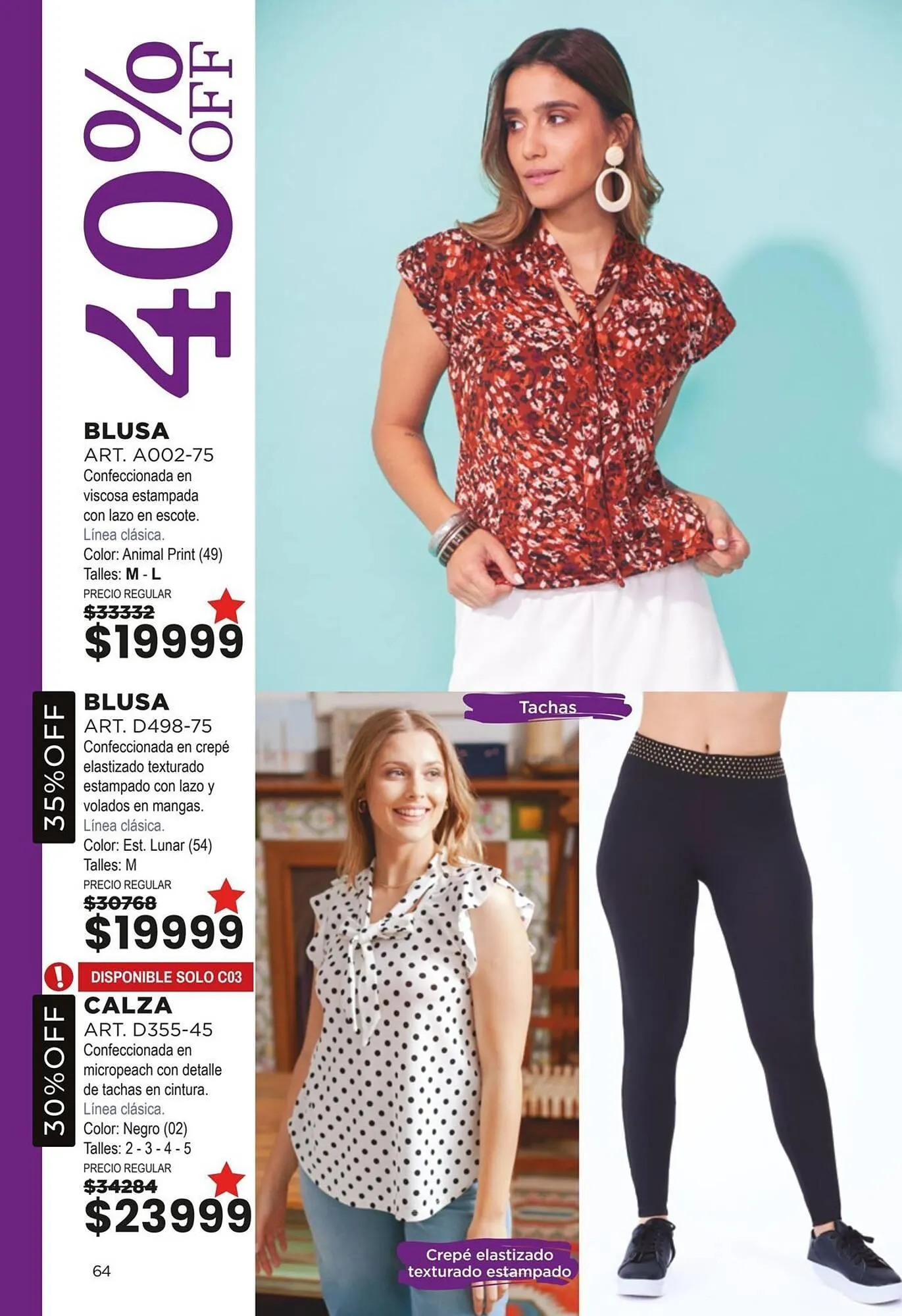 Ofertas de Catálogo Juana Bonita 25 de marzo al 31 de marzo 2025 - Página 64 del catálogo