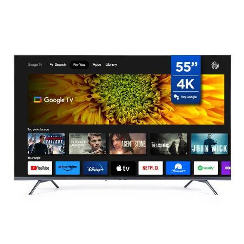 Smart TV LED 55" BGH B5523US6G Google TV
