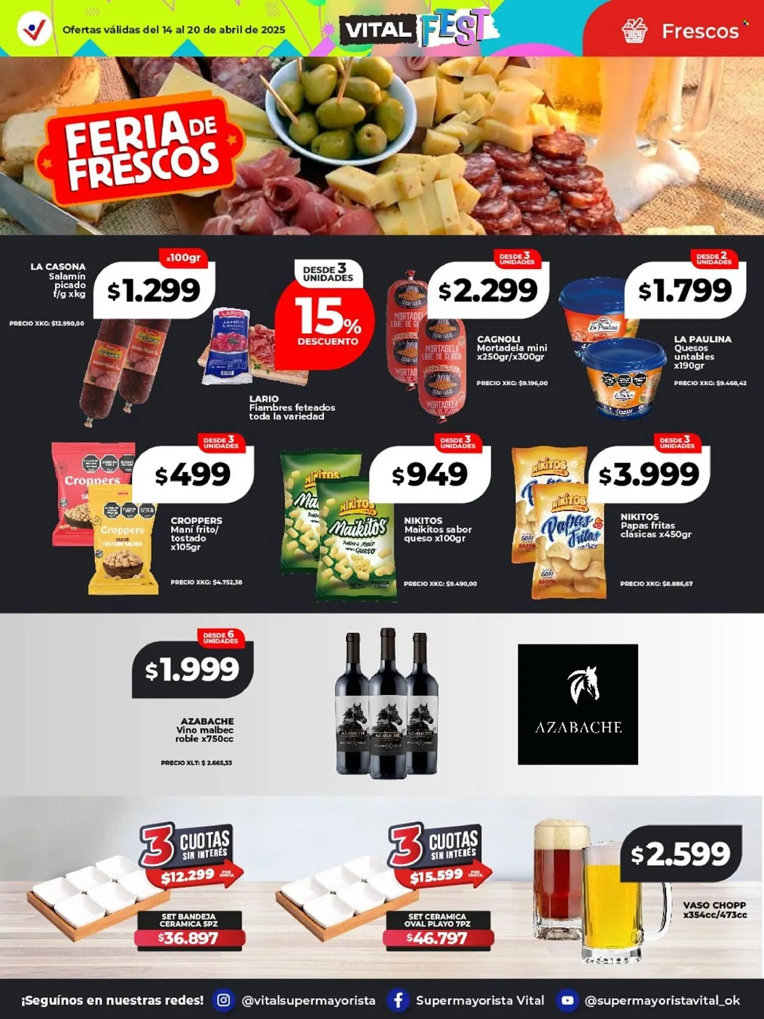 Ofertas de Catálogo Supermayorista Vital 14 de abril al 20 de abril 2025 - Página 32 del catálogo