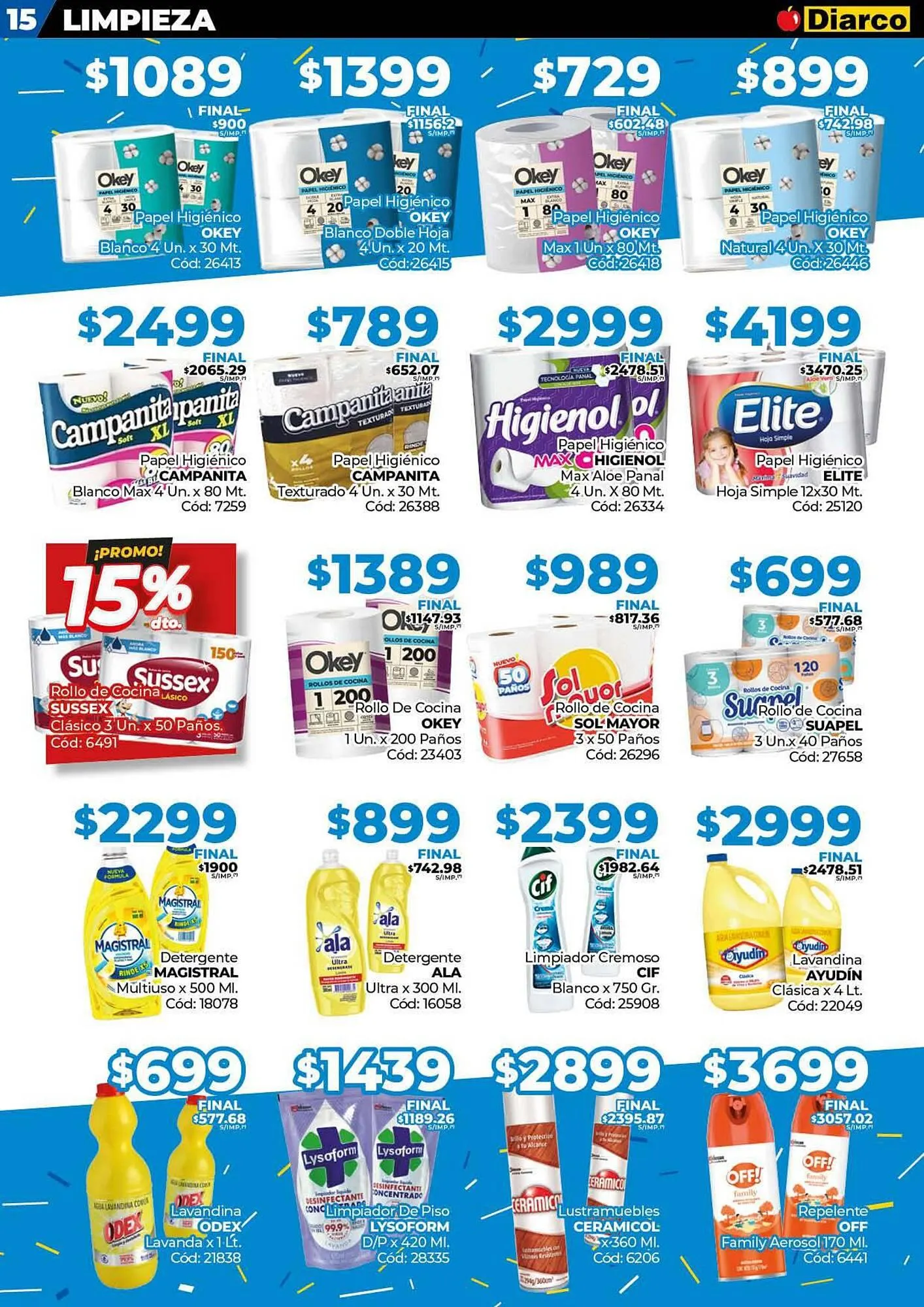Ofertas de Catálogo Diarco 2 de junio al 8 de junio 2025 - Página 15 del catálogo