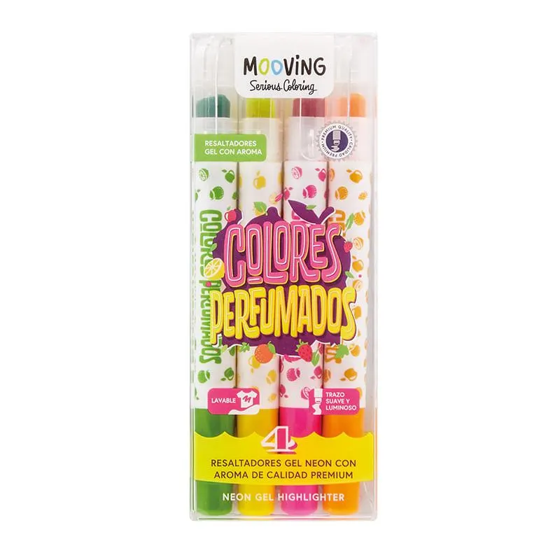 Resaltadores Gel Neon Con Aroma