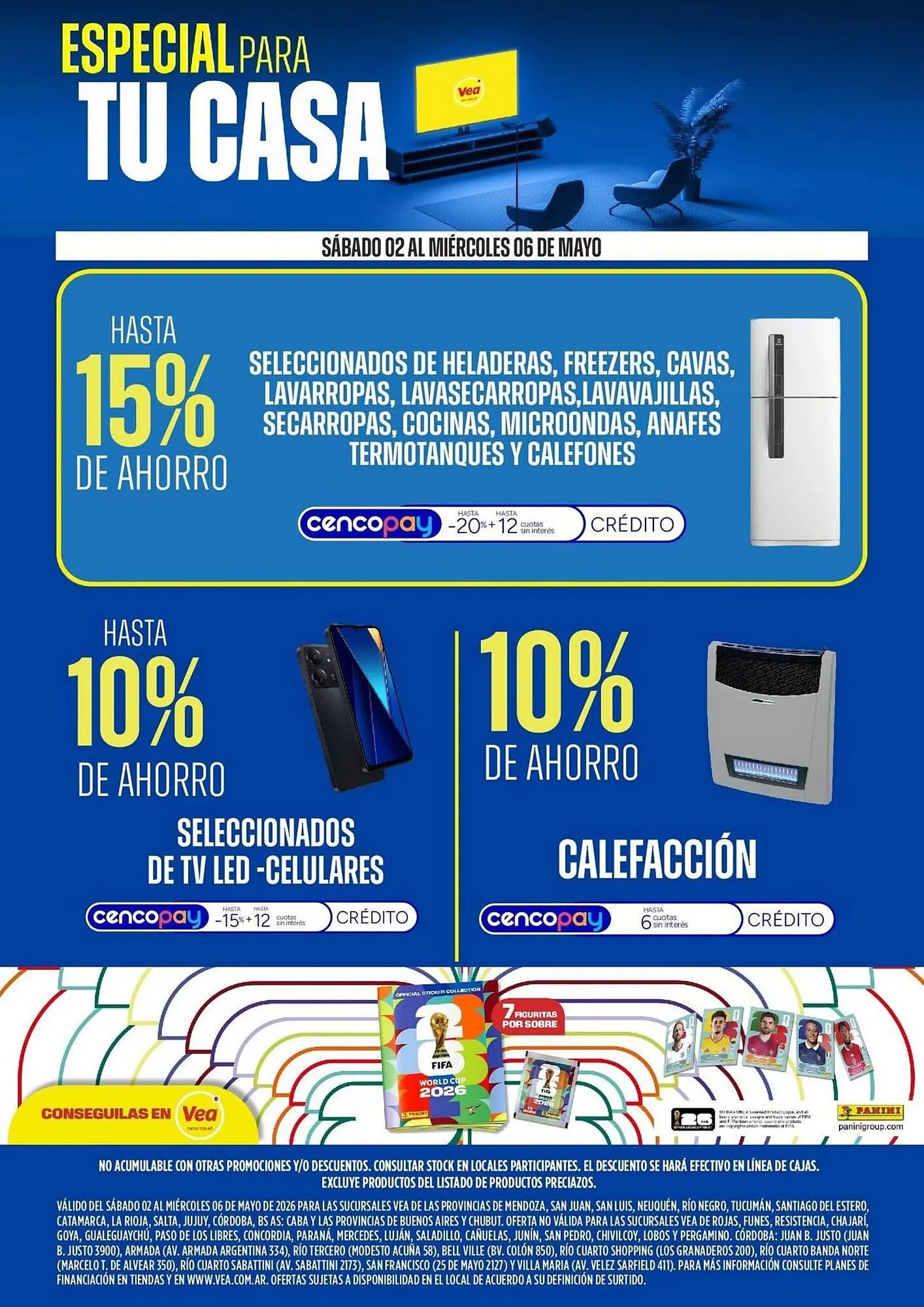 Ofertas de Catálogo Supermercados Vea 3 de mayo al 6 de mayo 2026 - Página 1 del catálogo