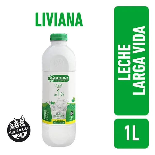 SERENISIMA LECHE UAT DESC.1% PET 1LT