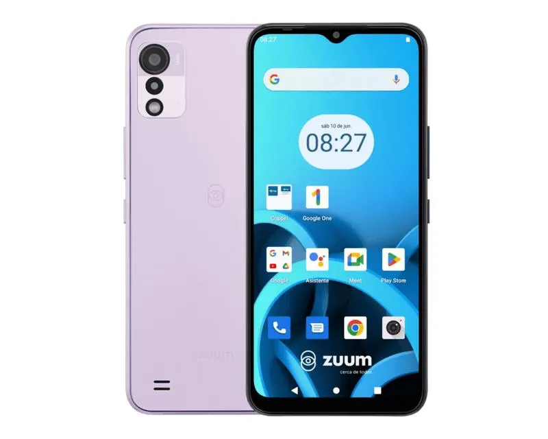 Celular Zuum Stellar P6 4GB 128GB Morado