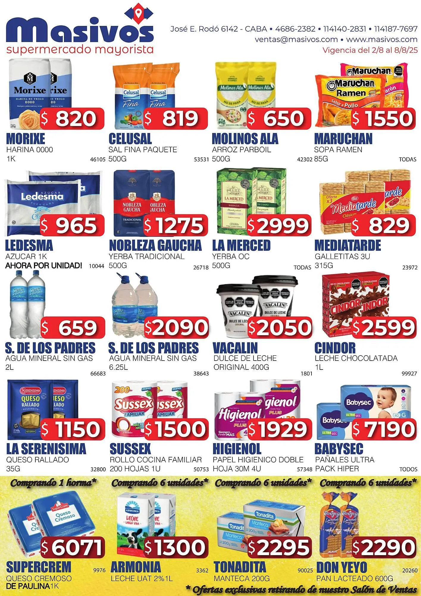 Ofertas de Catálogo Masivos 2 de agosto al 8 de agosto 2025 - Página 1 del catálogo