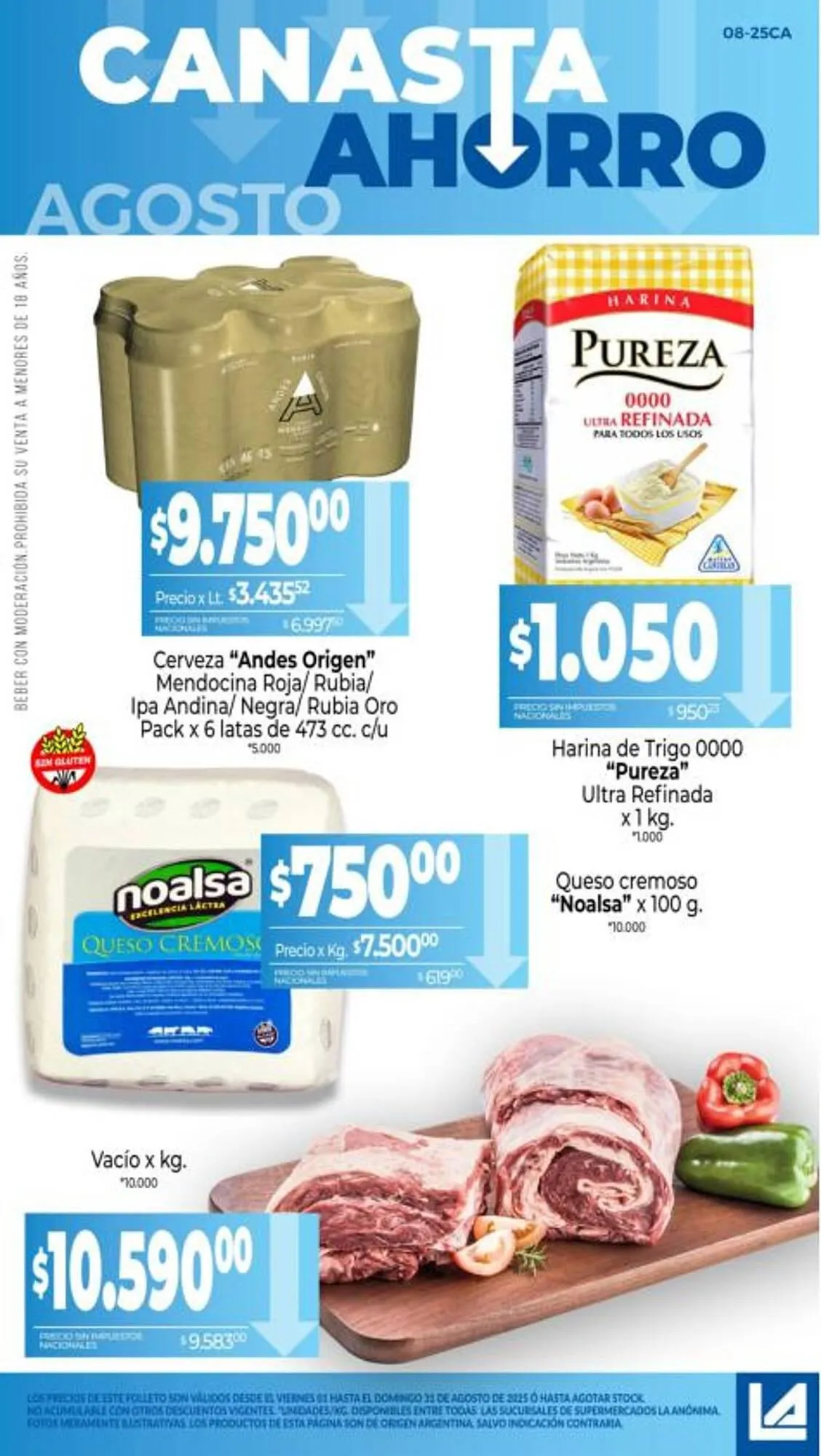 Ofertas de Catálogo La Anonima 8 de agosto al 31 de agosto 2025 - Página 1 del catálogo