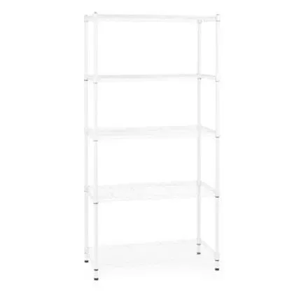 Estantería de hierro 5 niveles blanco