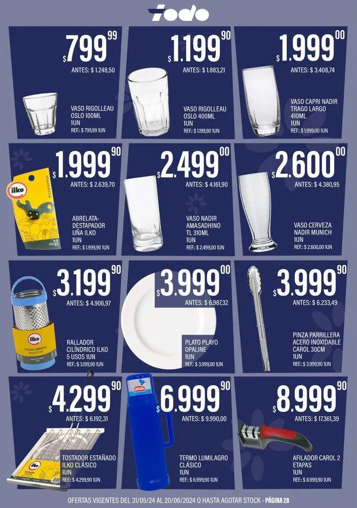 Ofertas de Catálogo Supermercados Todo 31 de mayo al 20 de junio 2024 - Página 28 del catálogo
