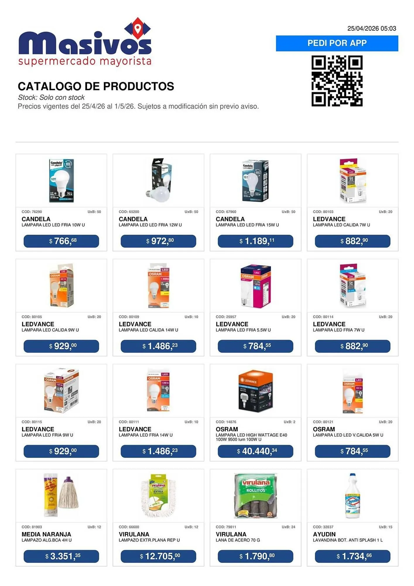 Ofertas de Catálogo Masivos 25 de abril al 1 de mayo 2026 - Página 81 del catálogo