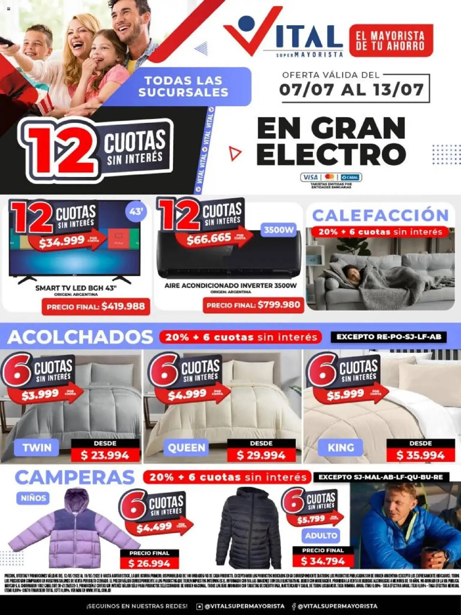 Ofertas de Catálogo Supermayorista Vital 7 de julio al 14 de julio 2025 - Página 1 del catálogo