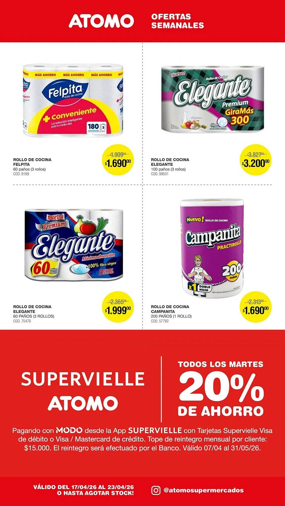 Ofertas de Catálogo Atomo Conviene 17 de abril al 23 de abril 2026 - Página 6 del catálogo
