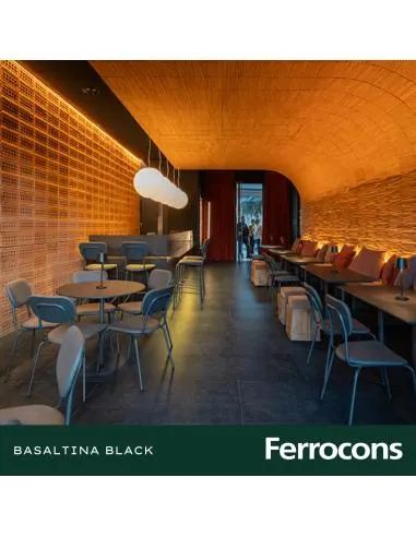 VITE BASALTINA BLACK NAT PORC REC 60X120 6MM