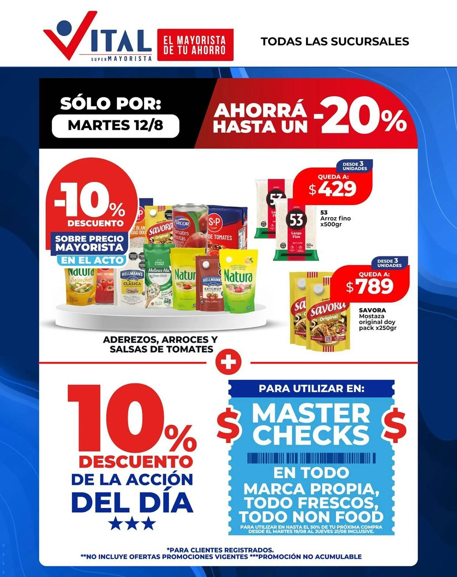 Ofertas de Catálogo Supermayorista Vital 12 de agosto al 21 de agosto 2025 - Página 1 del catálogo