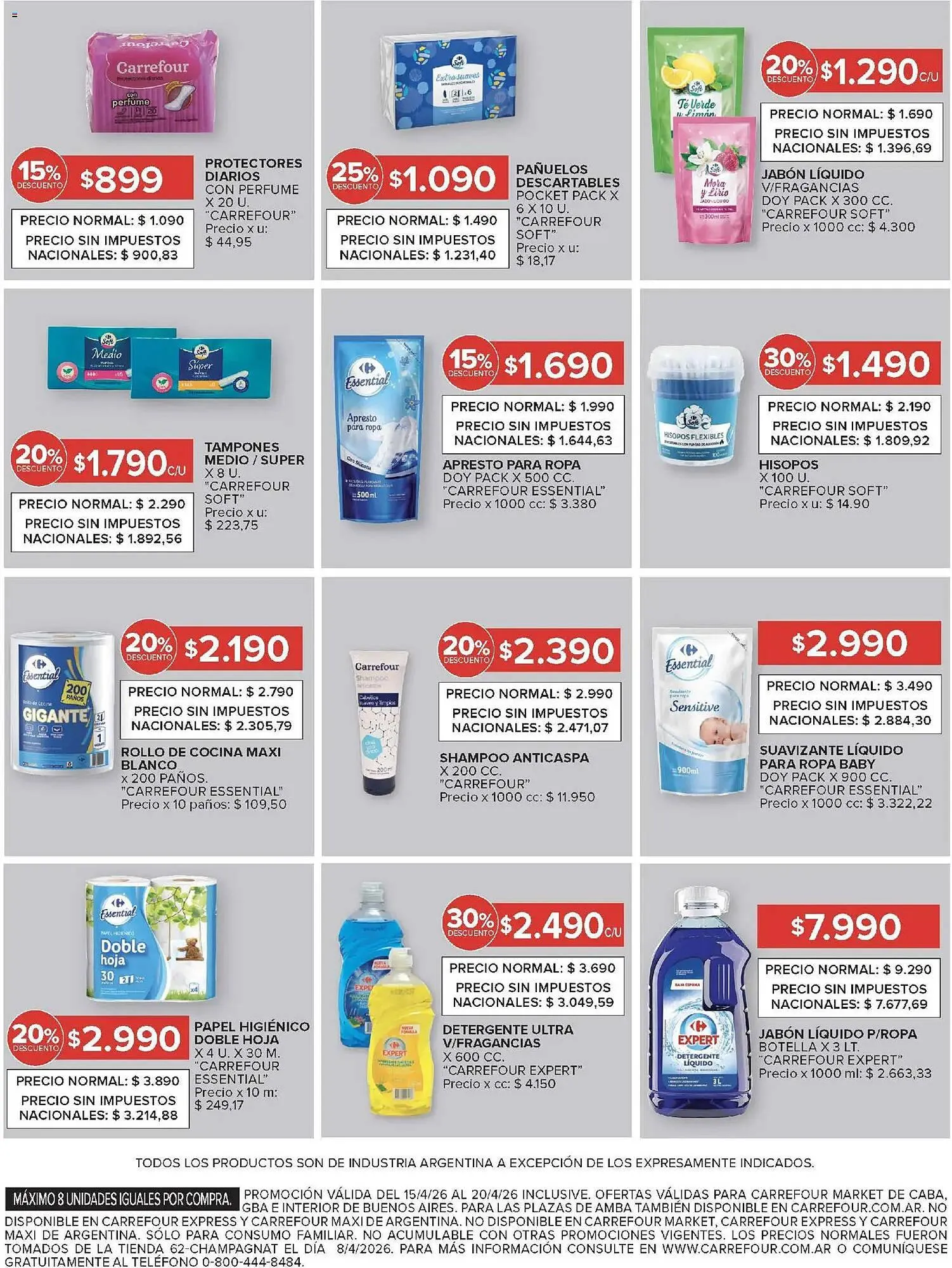 Ofertas de Catálogo Carrefour 15 de abril al 20 de abril 2026 - Página 32 del catálogo