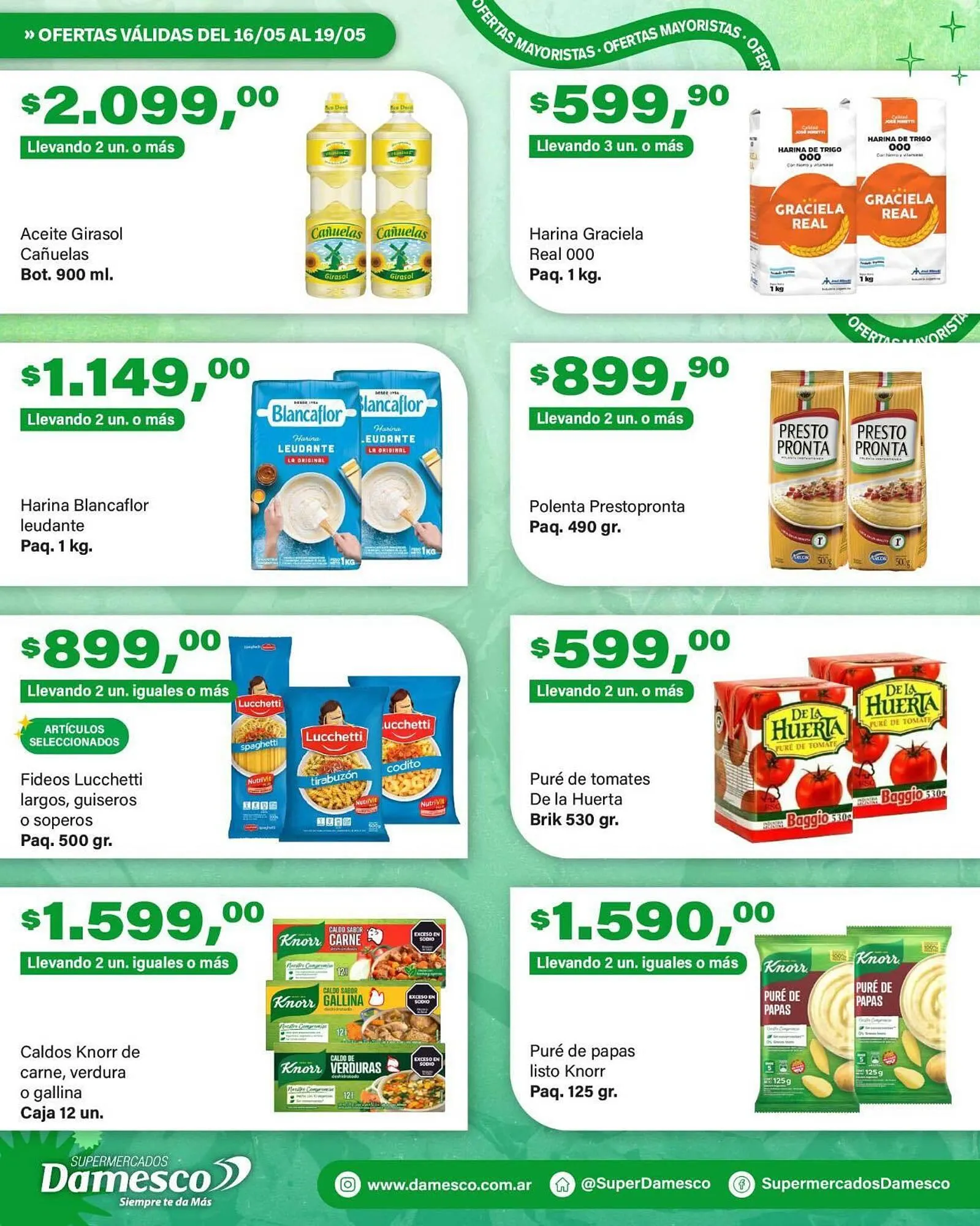 Ofertas de Catálogo Supermercados Damesco 16 de mayo al 19 de mayo 2025 - Página 2 del catálogo