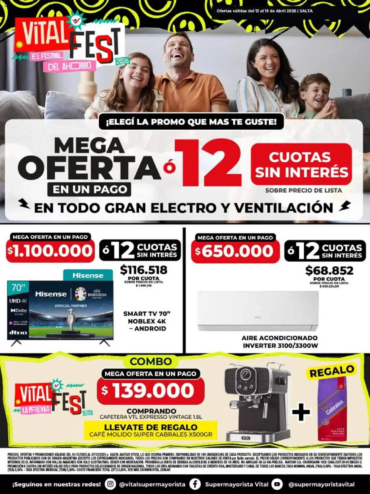 Ofertas de Catálogo Supermayorista Vital 13 de abril al 19 de abril 2026 - Página 1 del catálogo