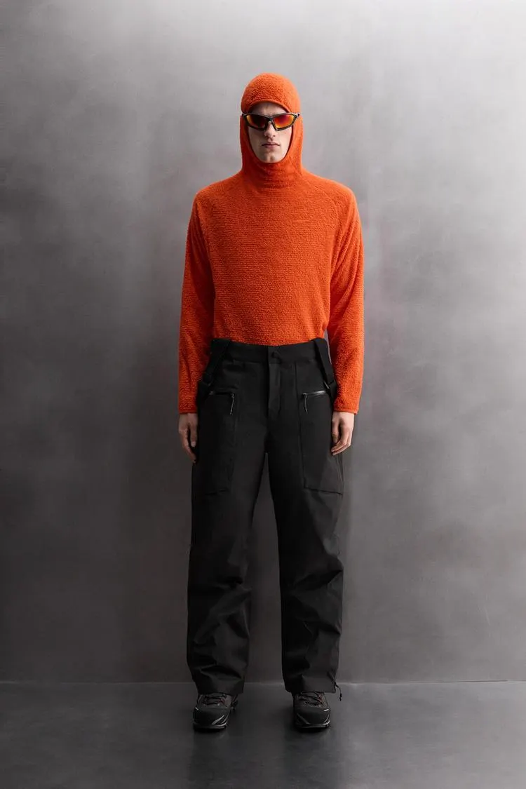 SUDADERA POLAR SKI TEXTURA CAPUCHA