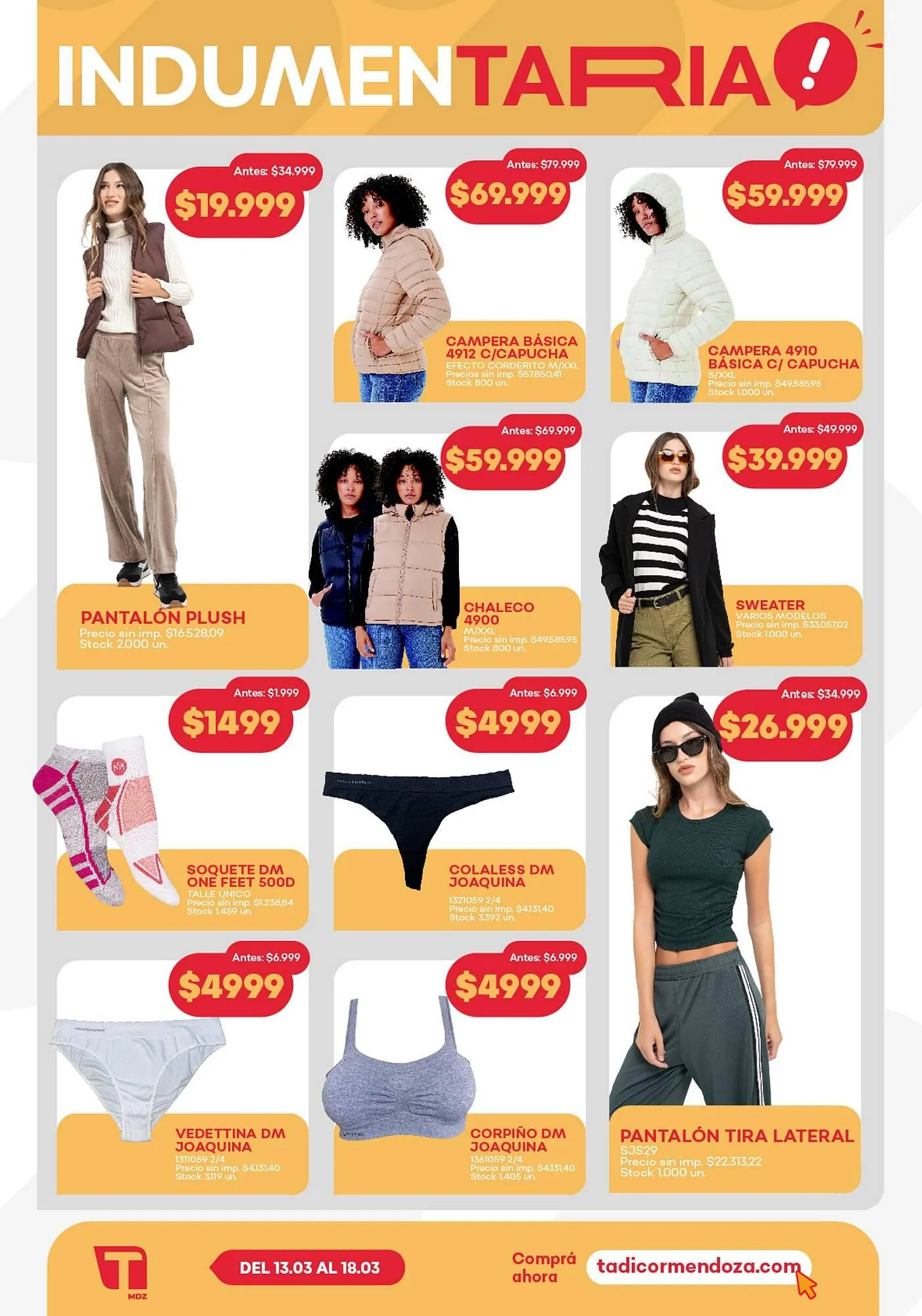 Ofertas de Catálogo Supermercados Tadicor 13 de marzo al 18 de marzo 2025 - Página 13 del catálogo